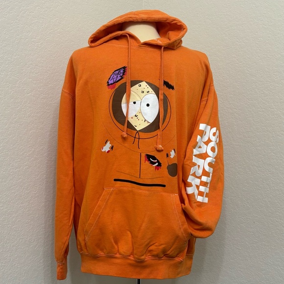 NWT South Park “They Killed Kenny” Orange Hoodie Size M/L - Picture 6 of 8